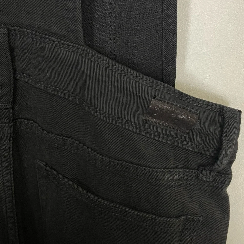 NEW Paige Denim Sierra Overalls Womens Size 24 Black Cotton Blend NWOT